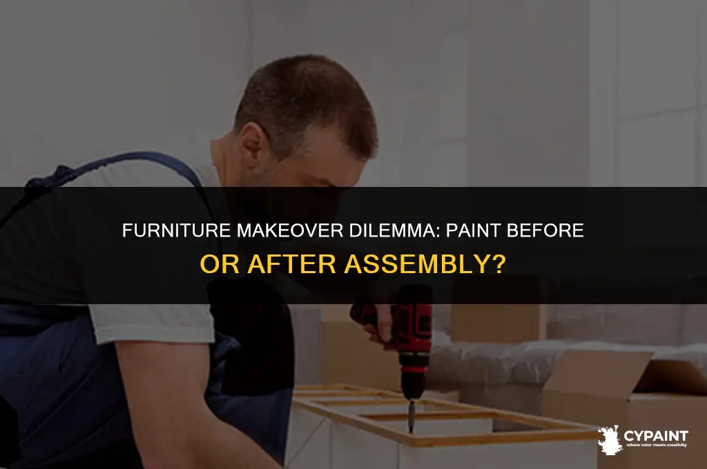is it better to assemble before painting furnitrue or after