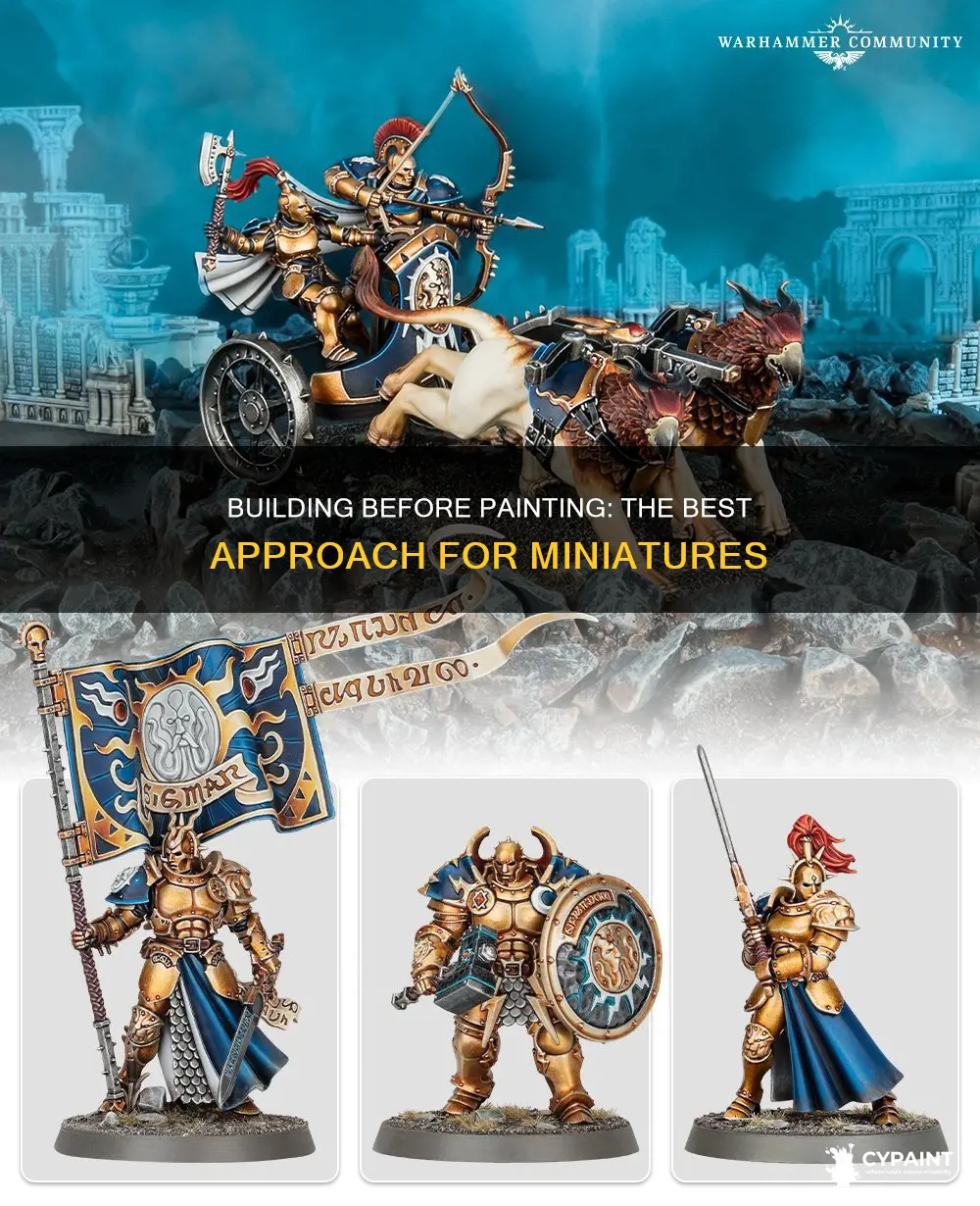 is it better to build your miniature before painting