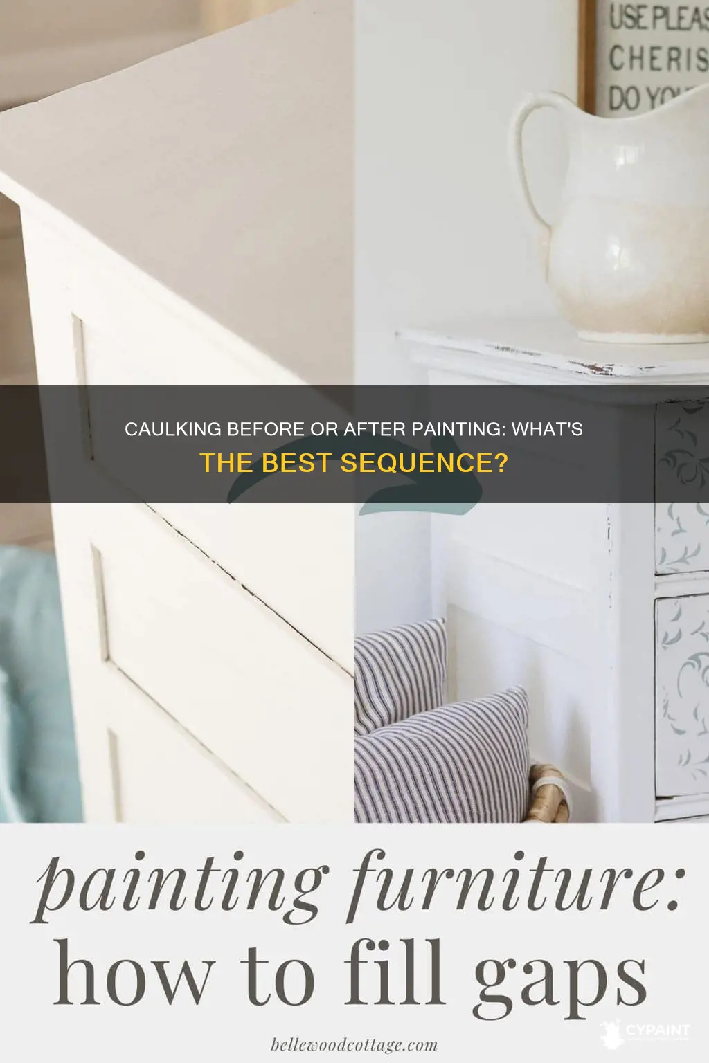 is it better to caulk before or after painting