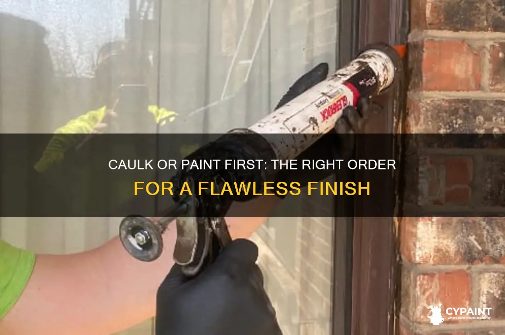 is it better to caulk or paint first