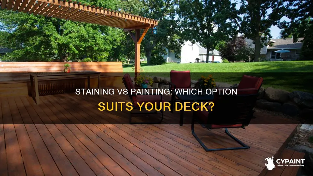 is it better to paint a deck or stain