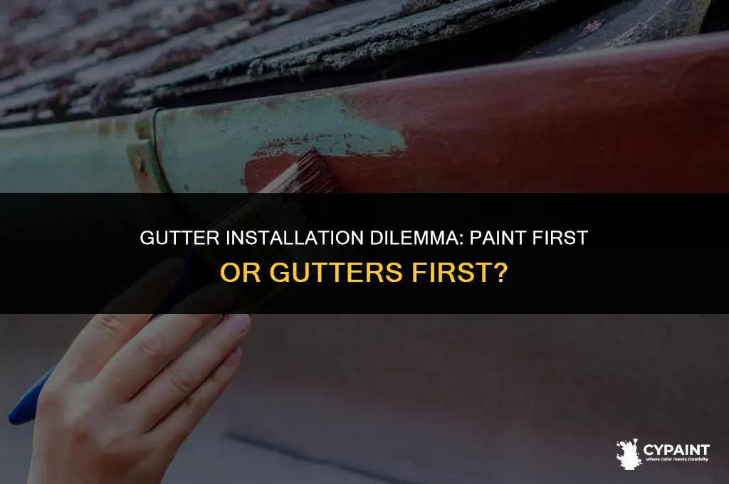 is it better to paint before or after installing gutters