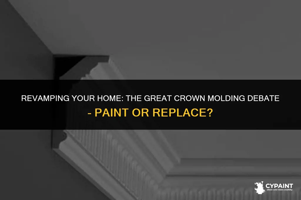 is it better to paint crow molding or replace it