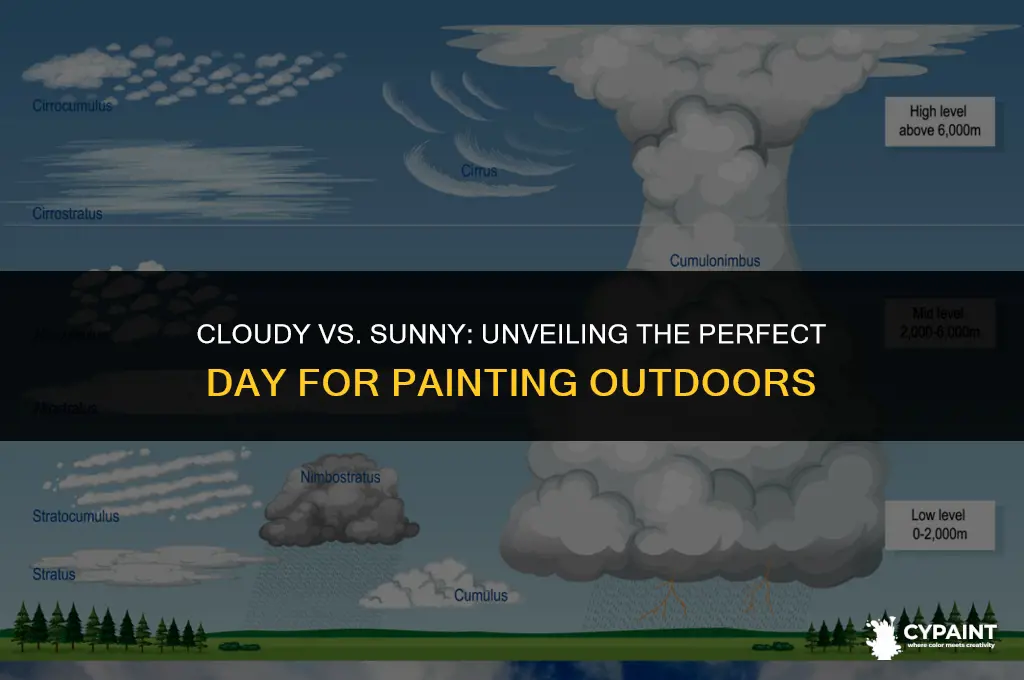 is it better to paint on cloudy or sunny days