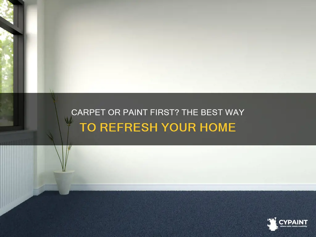 is it better to paint or replace carpet first