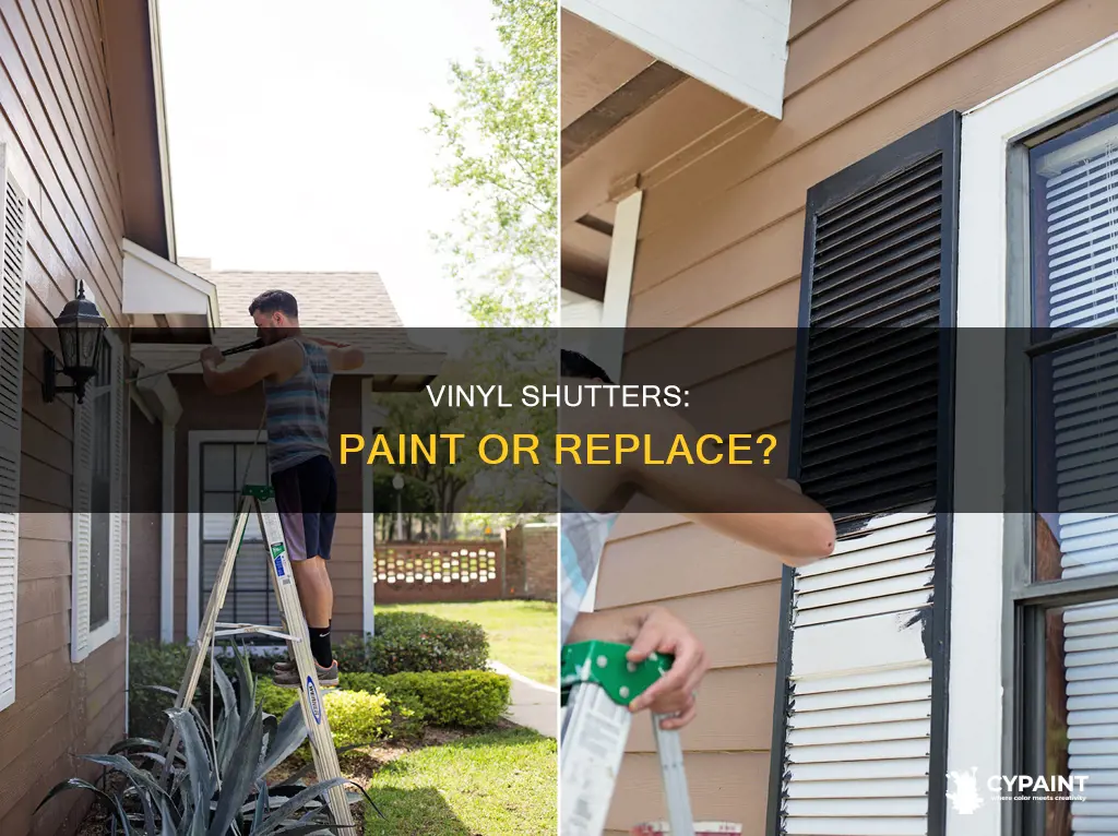 is it better to paint or replace vinyl shutters