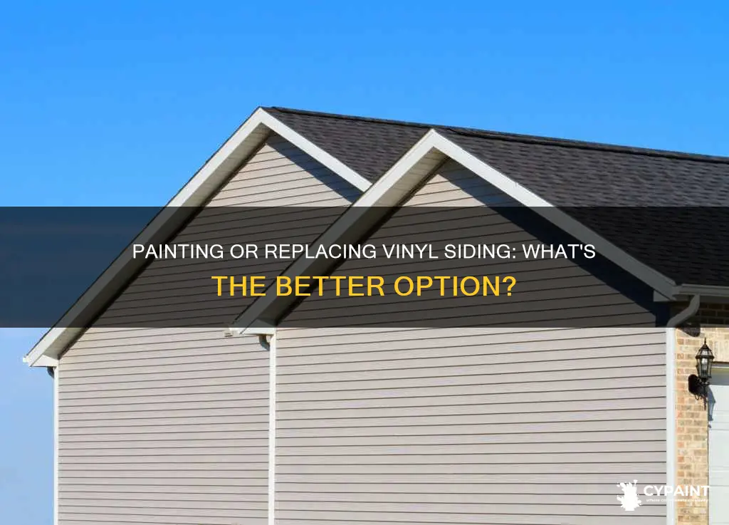 is it better to paint or replace vinyl siding
