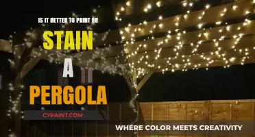 Paint or Stain a Pergola: Pros, Cons, and Tips