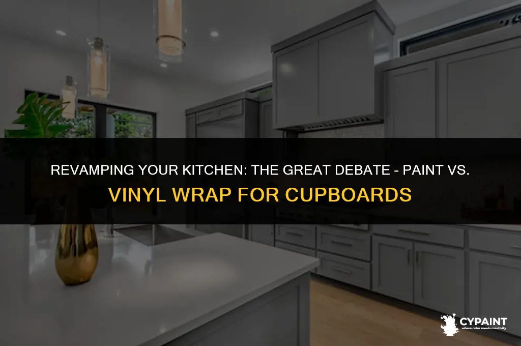 is it better to paint or vinyl wrap kitchen cupboards