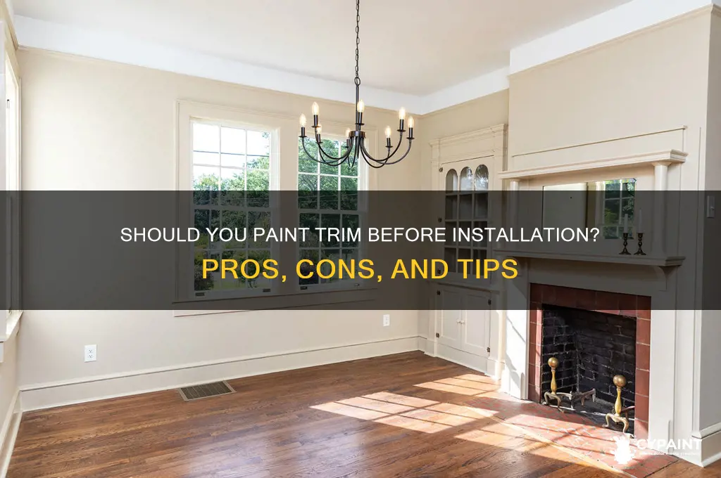 is it better to paint trim before installing