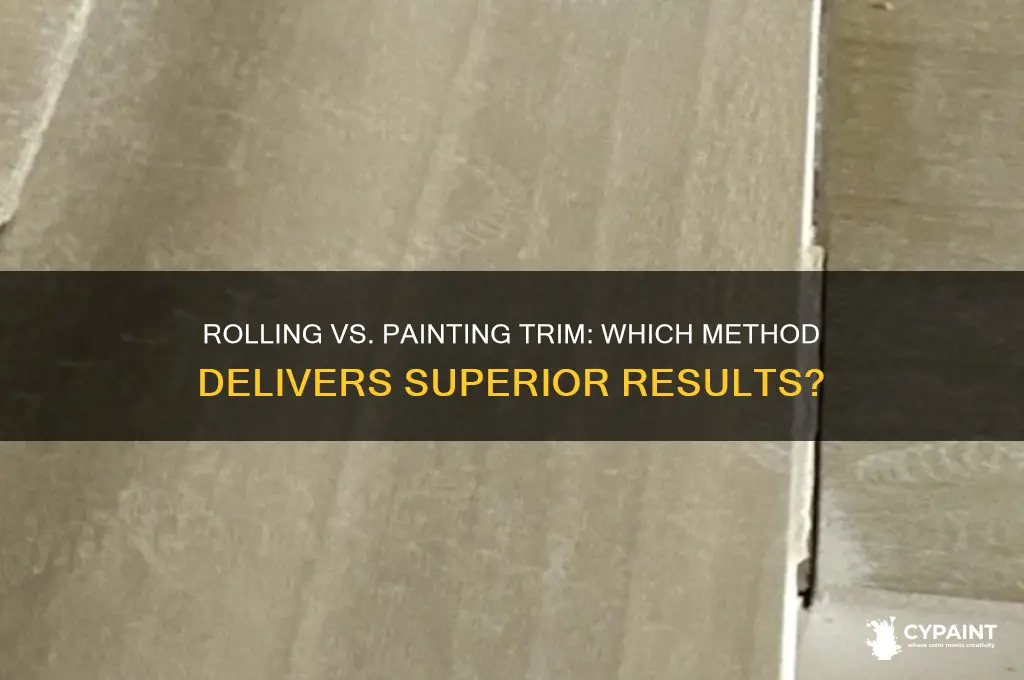 is it better to roll or paint trim