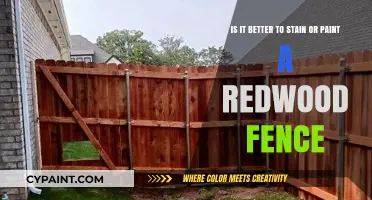 Enhancing Redwood Fences: The Great Stain vs. Paint Debate