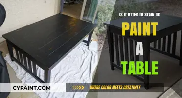 Staining vs Painting: Which is Best for Your Table?