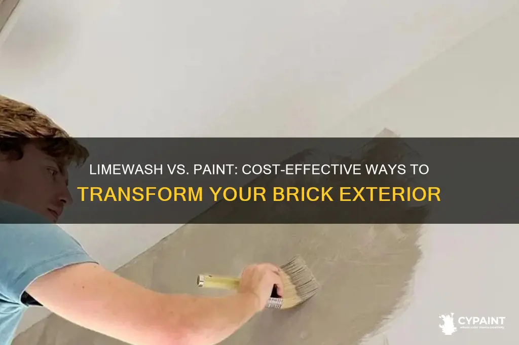is it cheaper to limewash or paint brick