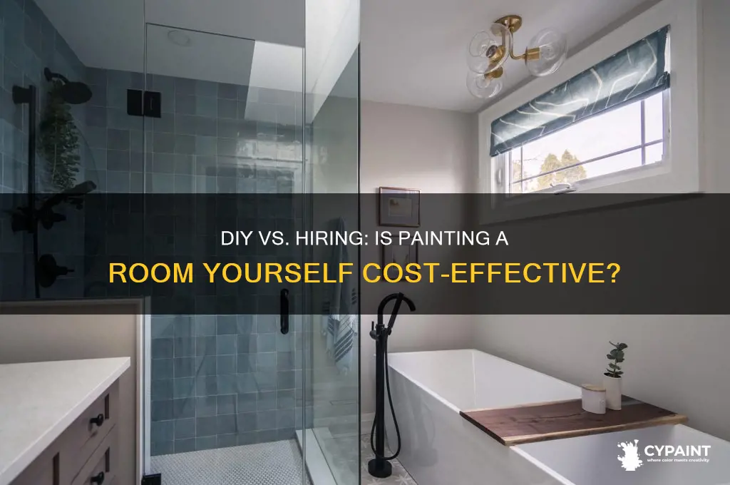 is it cheaper to paint a room yourself