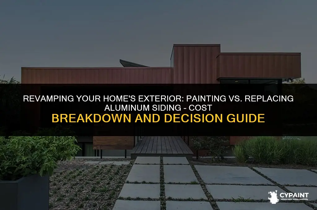 is it cheaper to paint aluminum siding or replace it