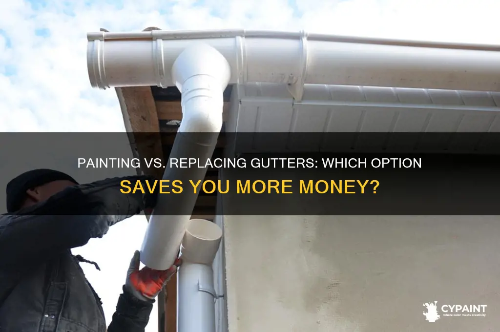 is it cheaper to paint or replace gutters