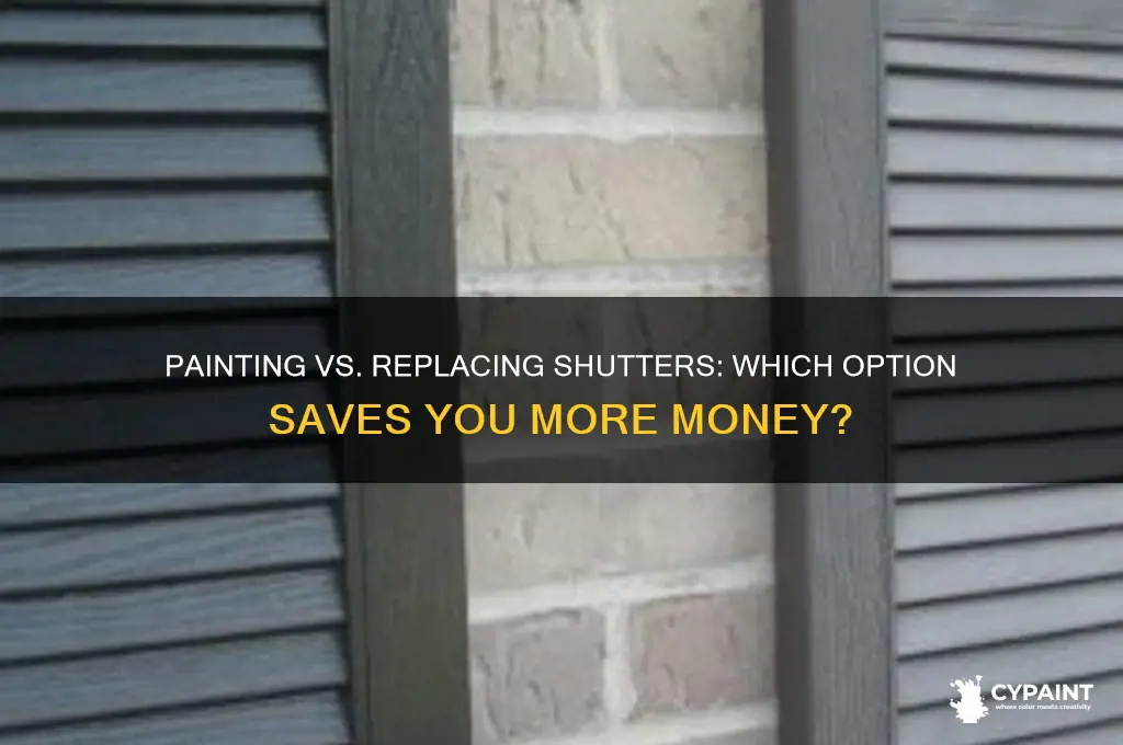is it cheaper to paint or replace shutters