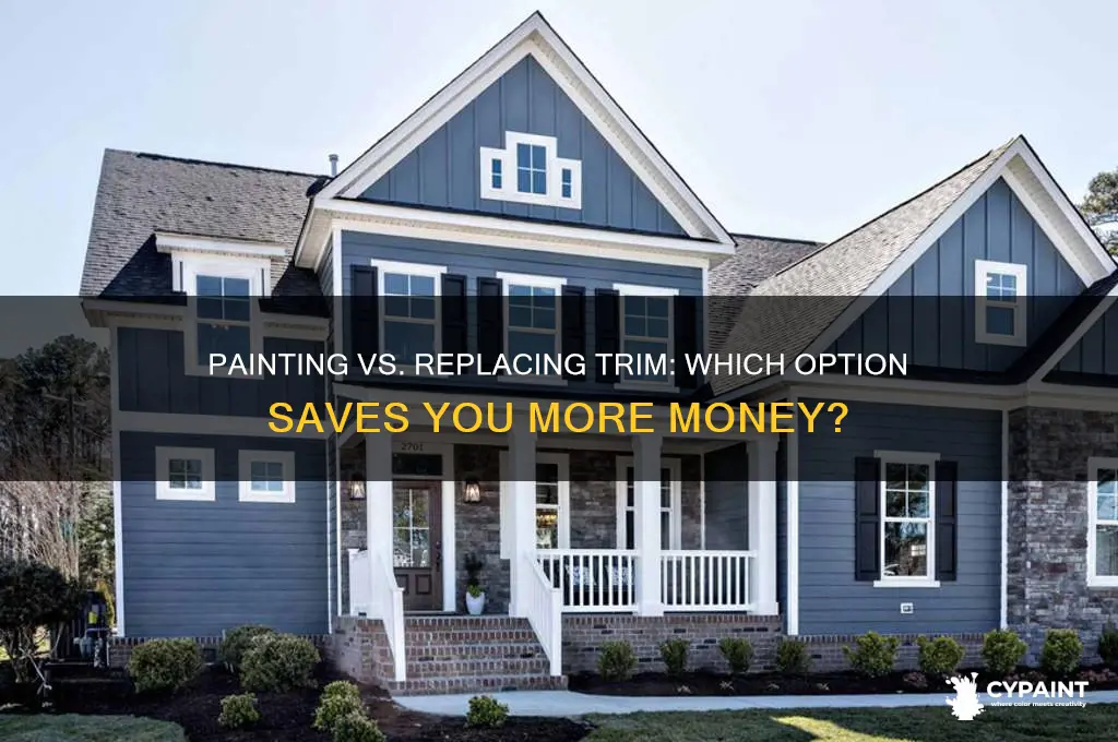 is it cheaper to paint or replace trim
