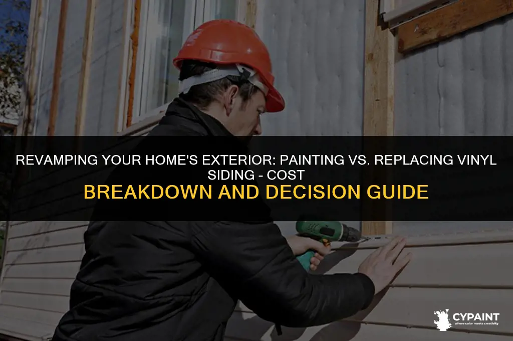 is it cheaper to paint vinyl siding or replace it