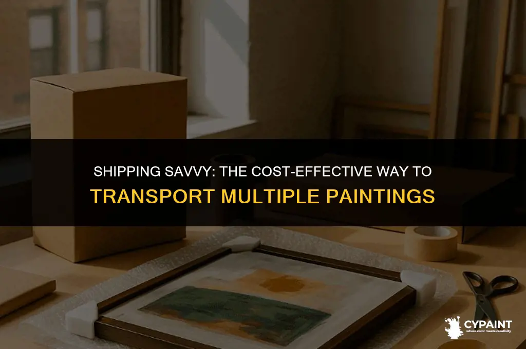 is it cheaper to ship two paintings together or separately
