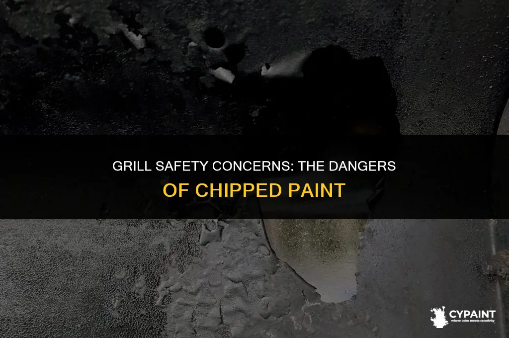 is it dangerous to have chipped paint in a grill