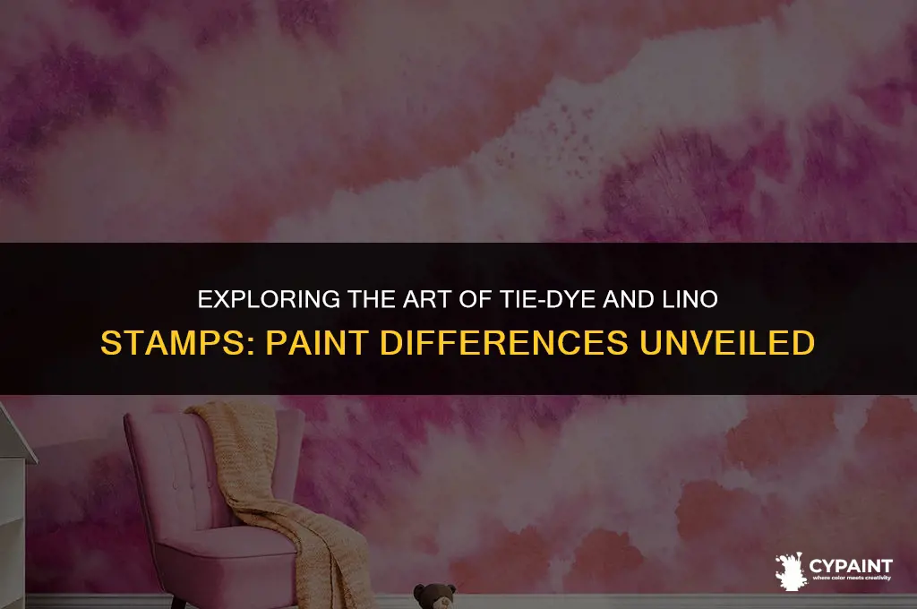is it different paint for tie dye and lino stamps