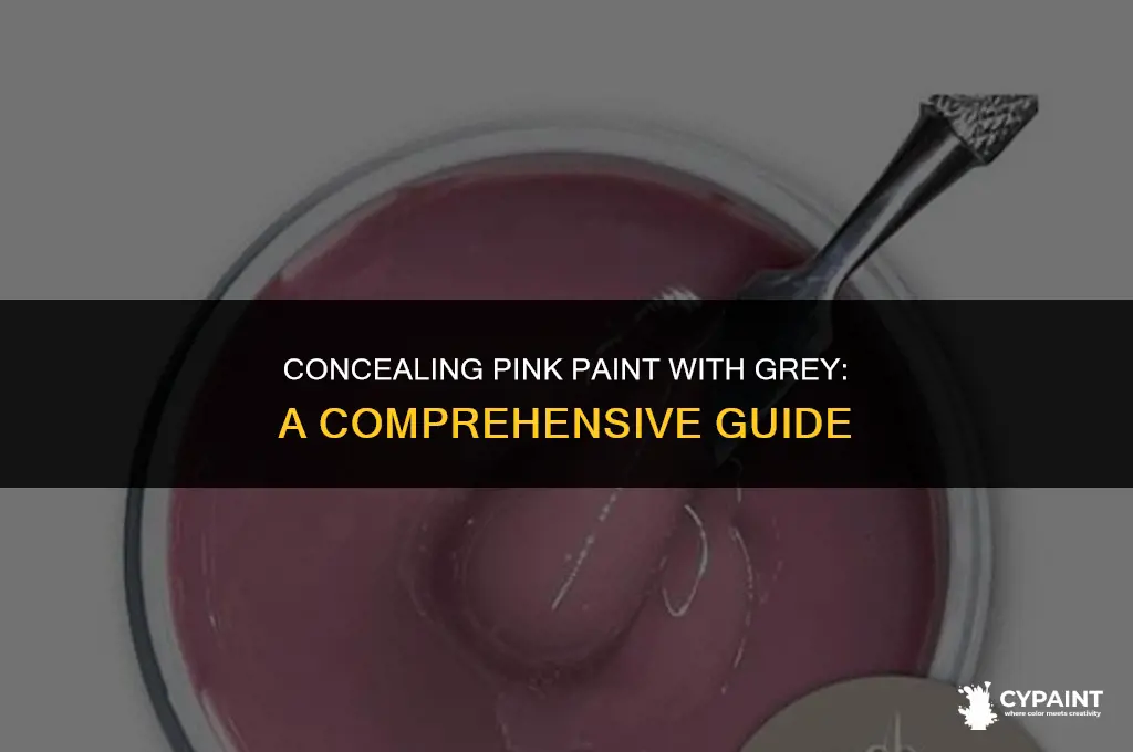 is it difficult to cover a pink paint with grey