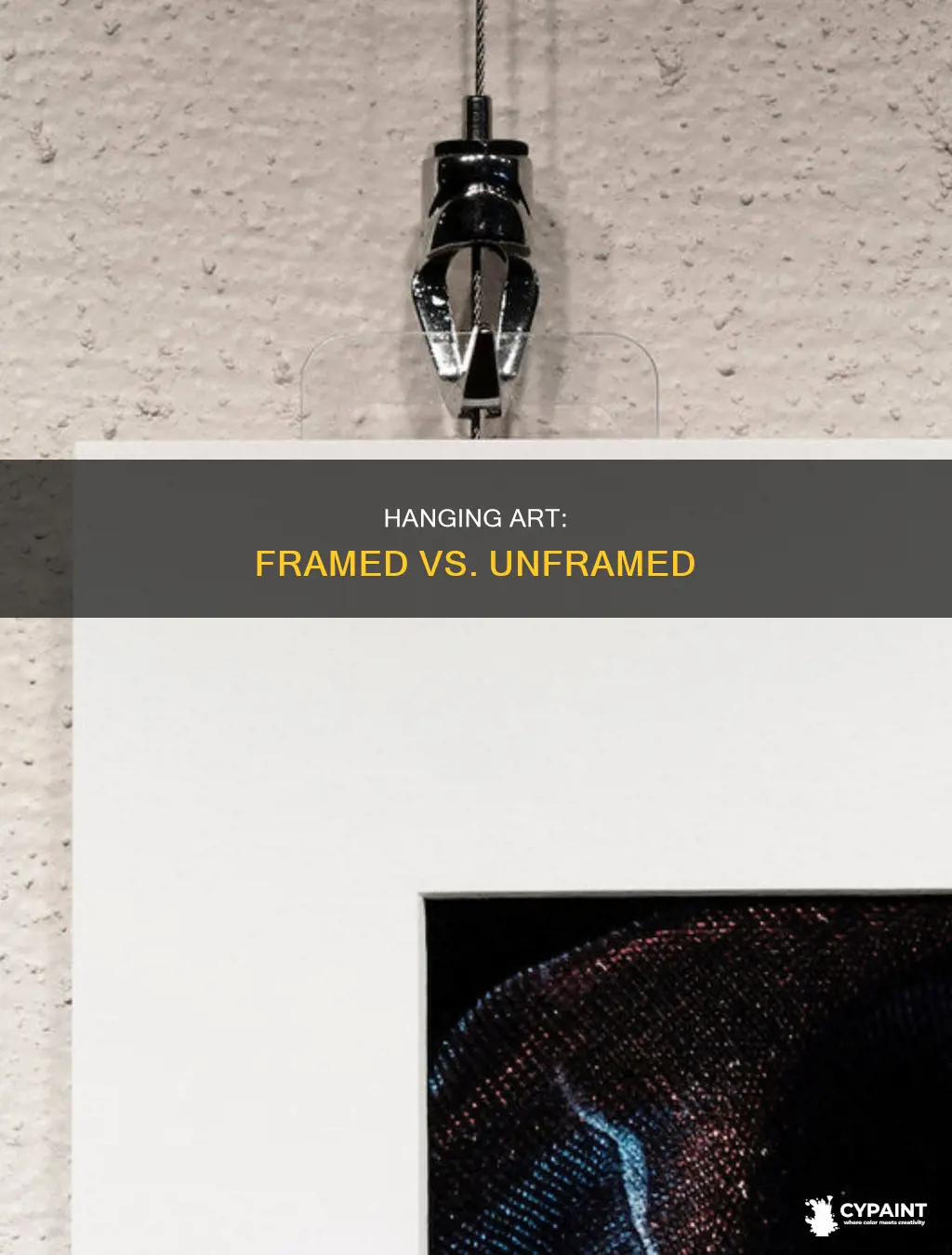 is it easier to hang framed or unframed paintings