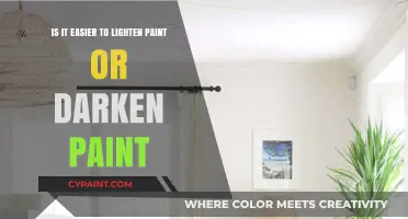 Lightening or Darkening Paint: What's Easier?