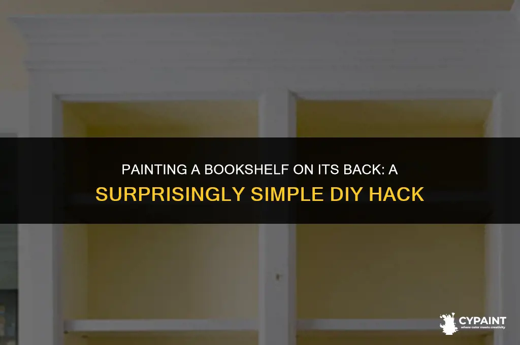is it easier to paint a bookshelf on its back