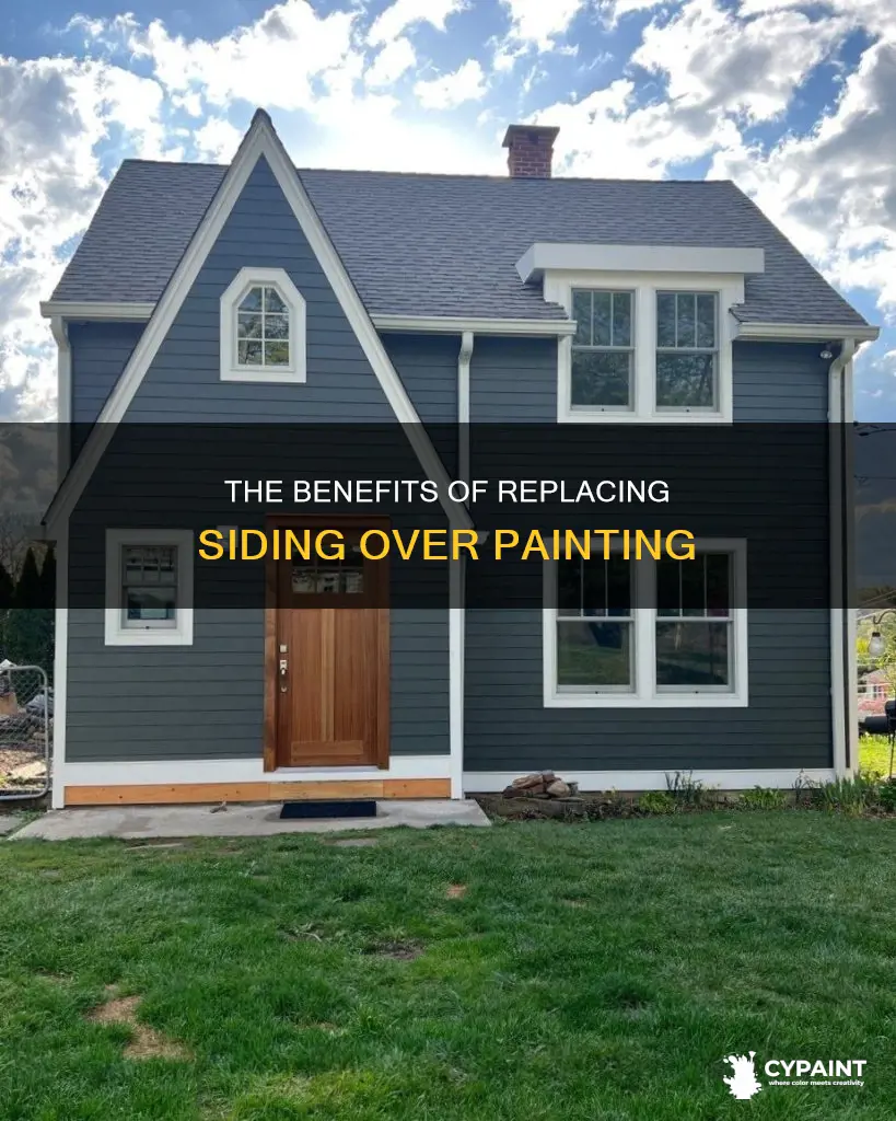 is it easier to replace siding or paint it