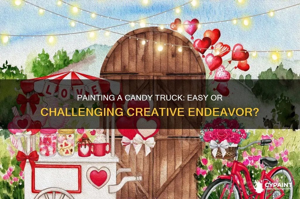 is it easy to paint a candy truck