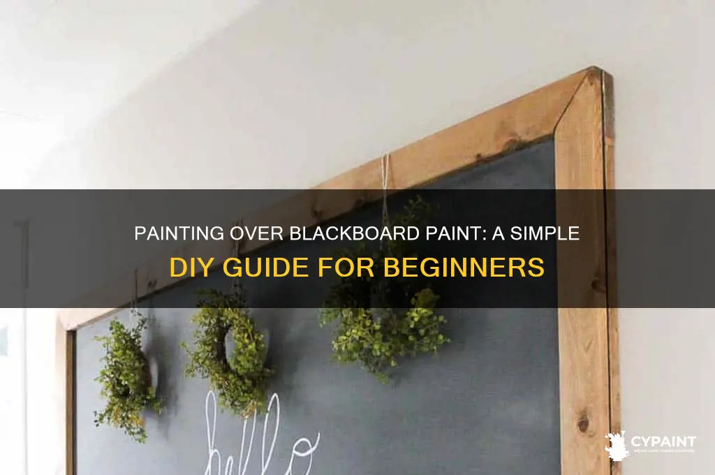 is it easy to paint over blackboard paint