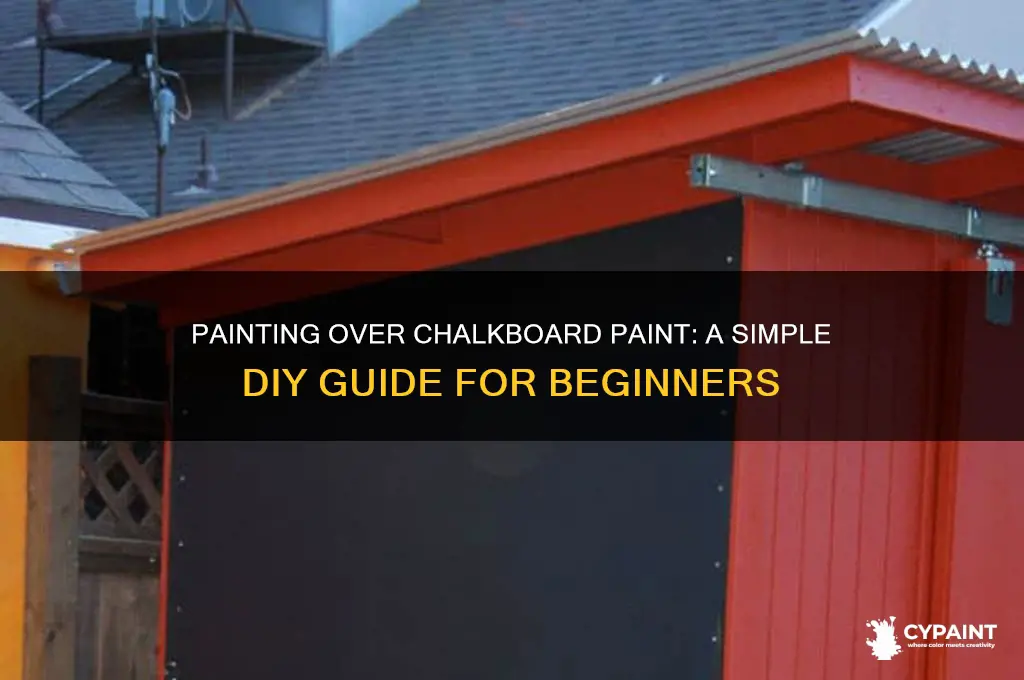 is it easy to paint over chalkboard paint