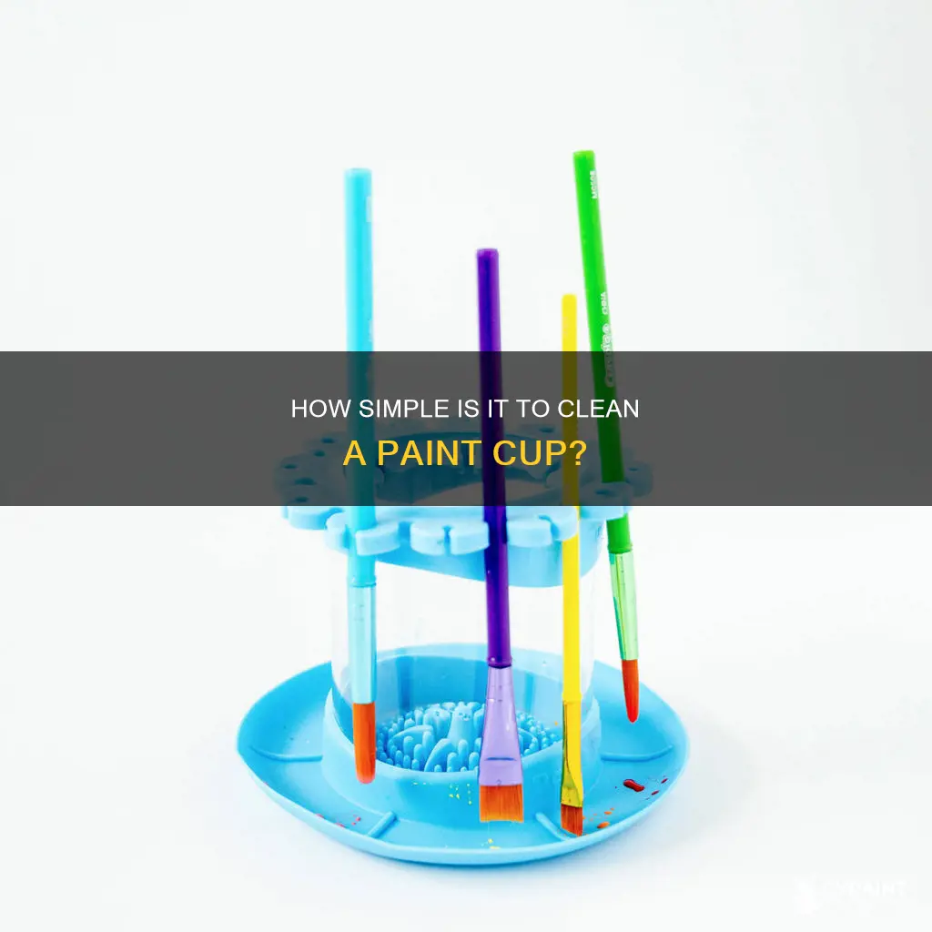is it easy to wash a paint cup out