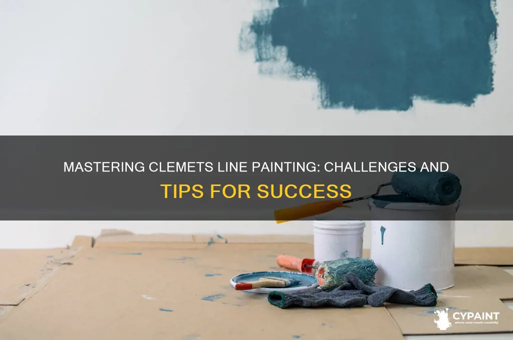 is it hard to do clemets line painting