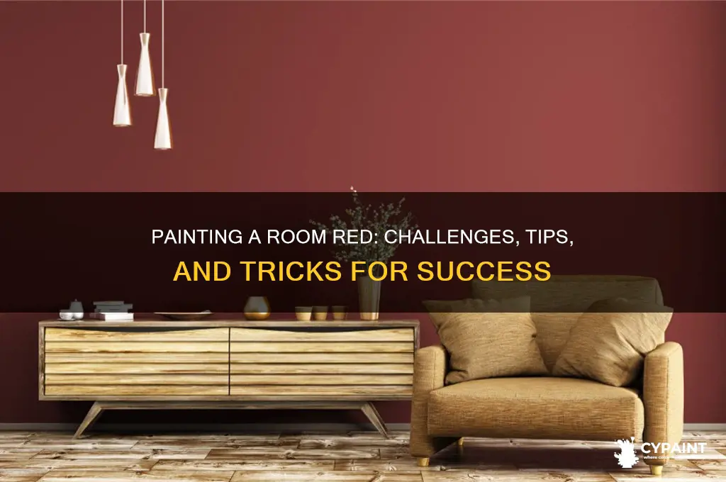 is it hard to paint a room red
