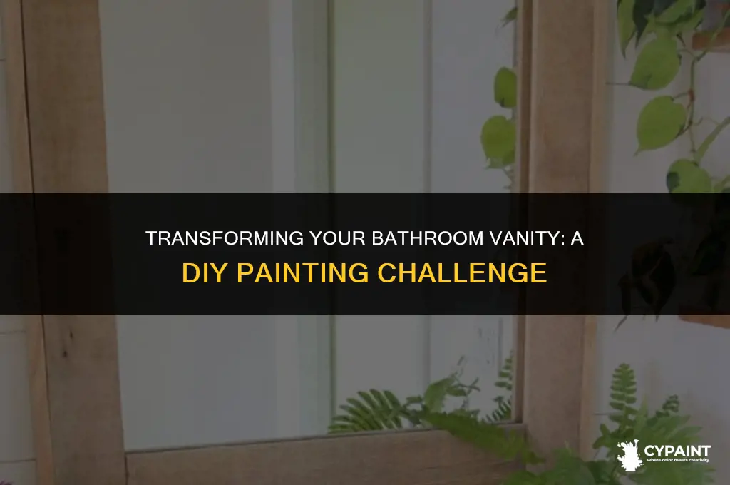 is it hard to paint a vanity in the bathroom