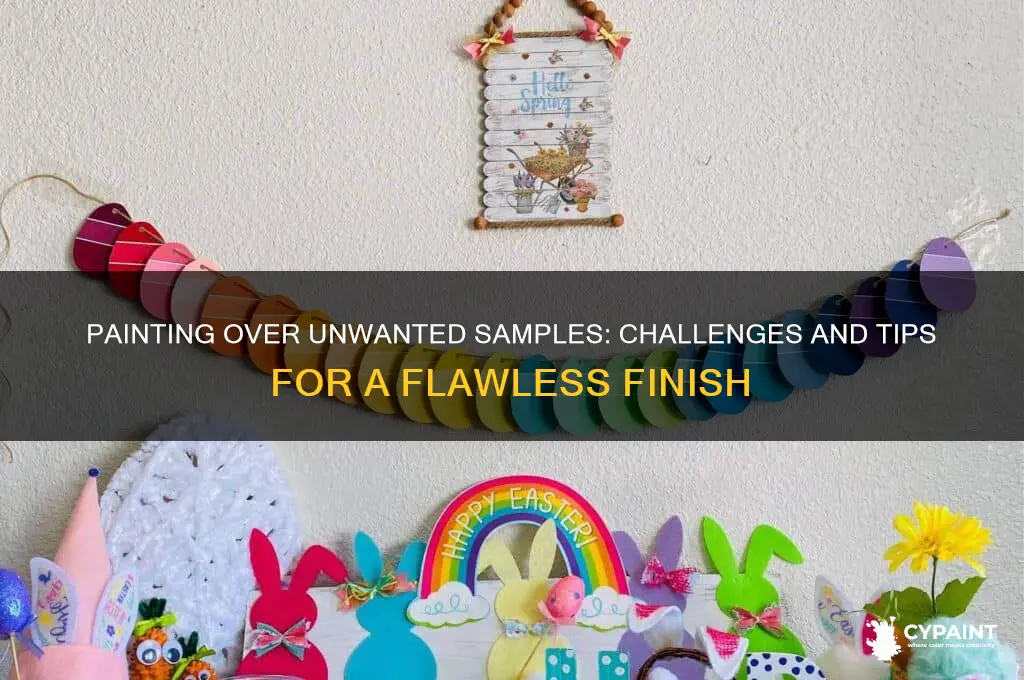 is it hard to paint over unwanted samples