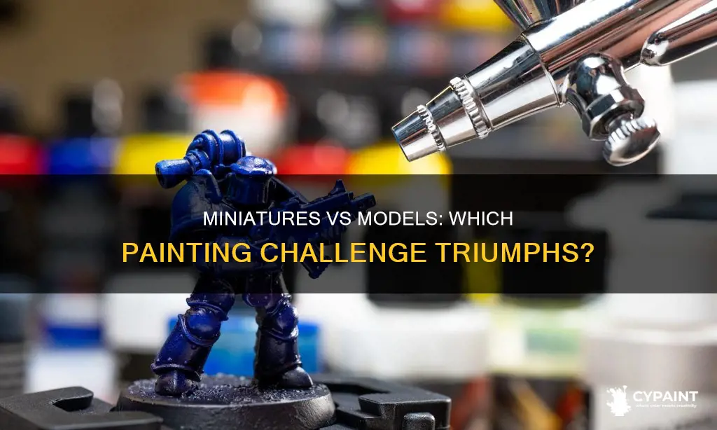 is it harder to paint minis than paint models