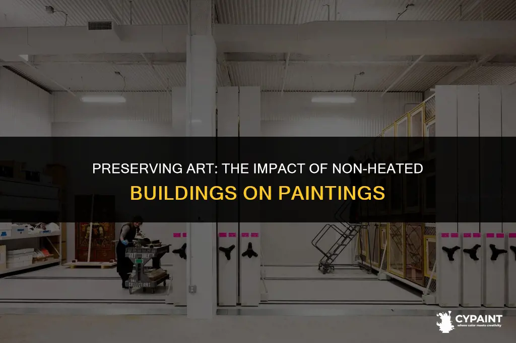 is it harmful to have paintings in non heated buildings