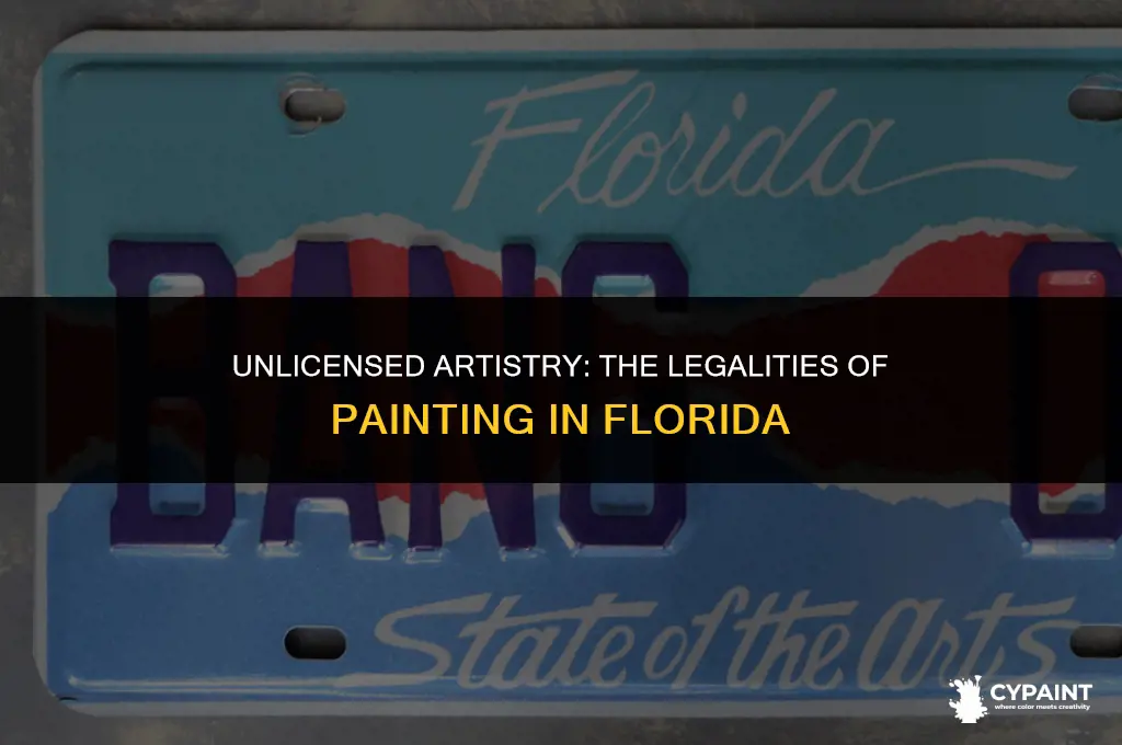 is it illegal in florida to paint without a license