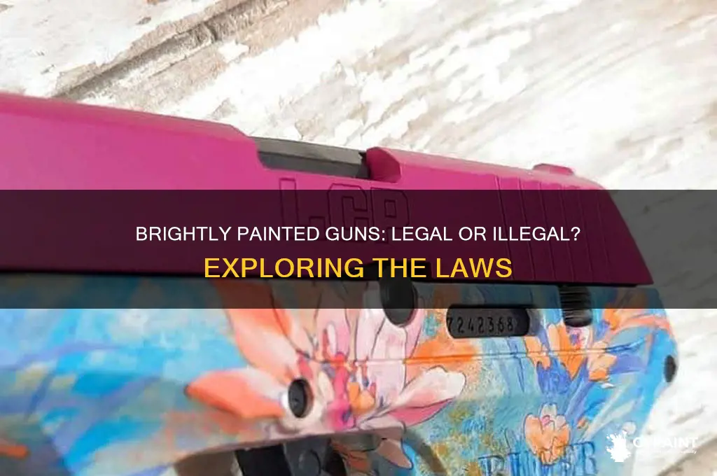 is it illegal to brightly paint a gun