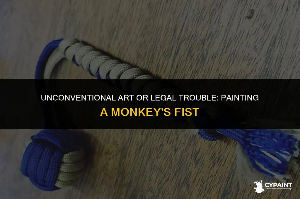 is it illegal to dip in paint a monkey
