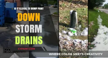 The Impact of Dumping Paint Down Storm Drains: Legal or Not?