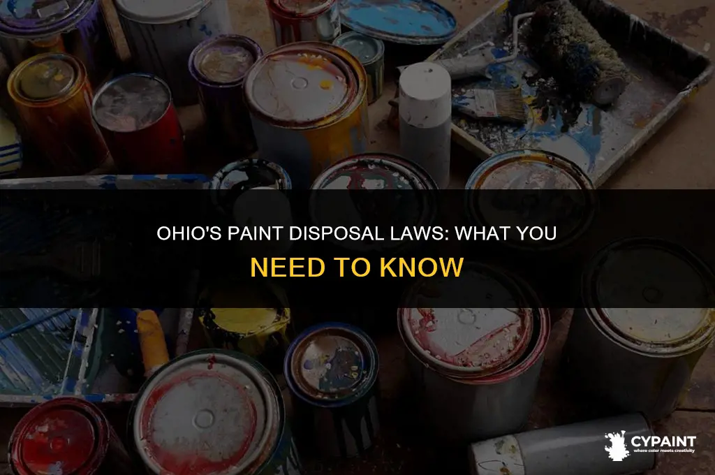is it illegal to dump paint in trash in ohio