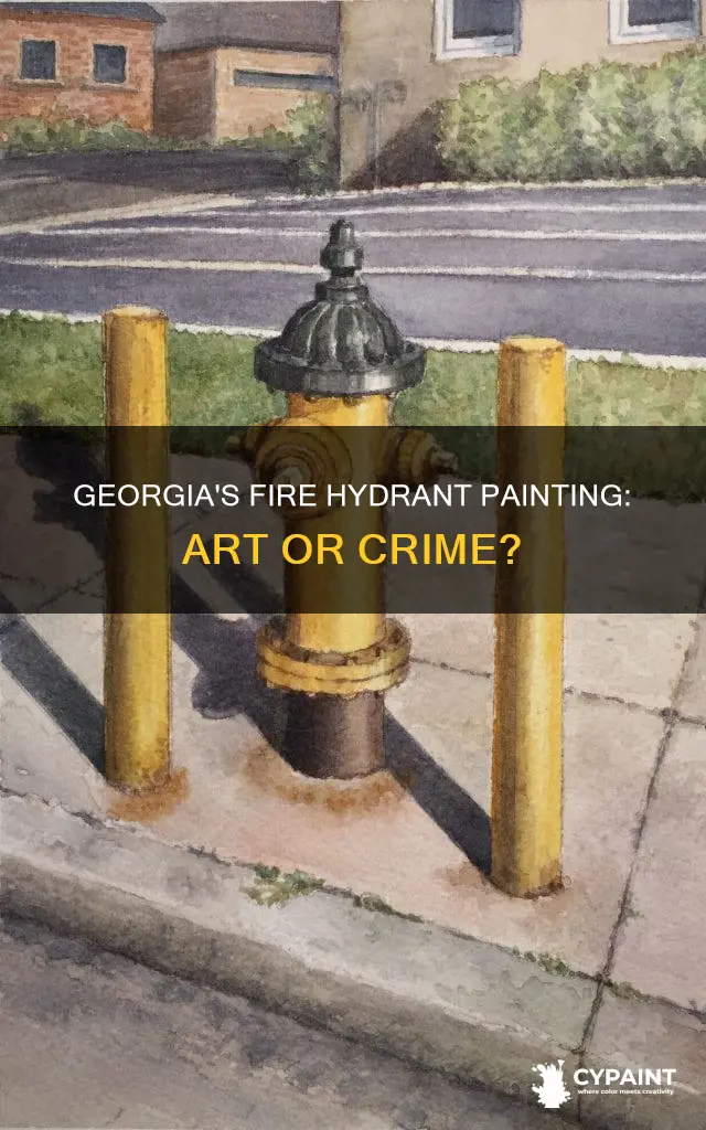 is it illegal to paint a fire hydrant georgia