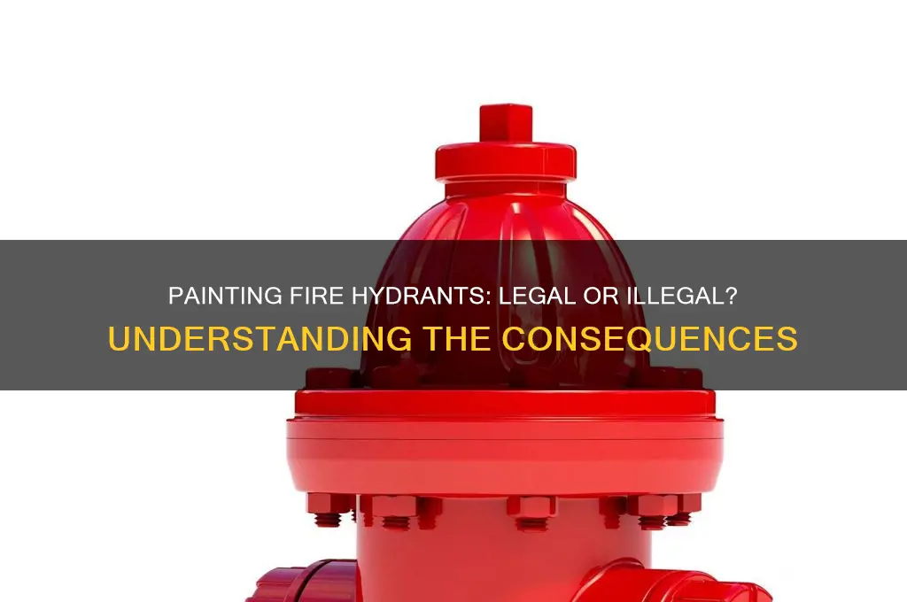 is it illegal to paint a fire hydrant