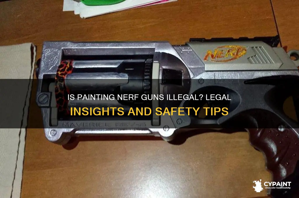 is it illegal to paint a nerf gun